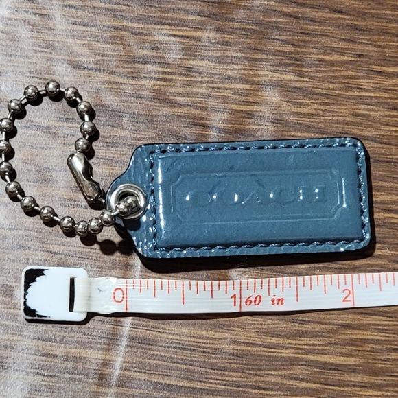 Coach blue key tag leather - Picture 3 of 3